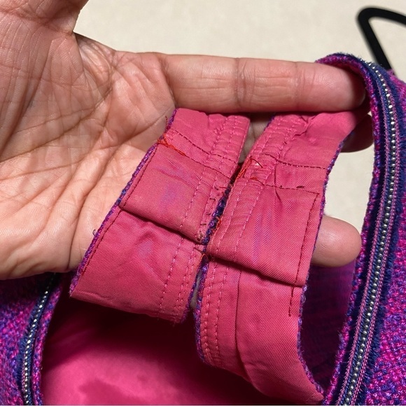 Trina Turk Dress Women’s Size 4 Purple Pink 100% Silk Tweed Dress - Picture 11 of 16